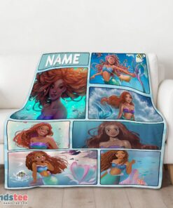 Premium The Little Mermaid Ariel Blanket Fleece Customized Blanket - Image 3