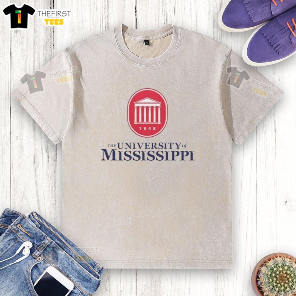 premium-the-university-of-mississippi-est-1948-washed-t-shirt Alt Text: Premium University of Mississippi Est 1948 washed t-shirt in navy blue, showcasing school spirit and comfort.