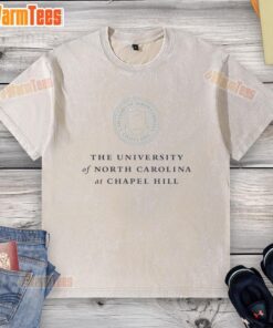 Premium University of North Carolina at Chapel Hill washed t-shirt featuring the iconic logo and comfortable fit.