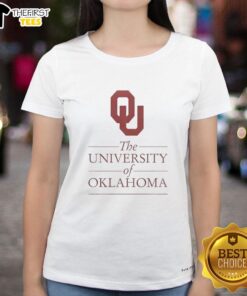 Premium University of Oklahoma ladies tee in crimson with stylish design, perfect for fans and casual wear.
