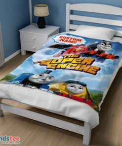 Premium Thomas & Friends The Super Engine Poster Blanket Fleece Customized Blanket - Image 3