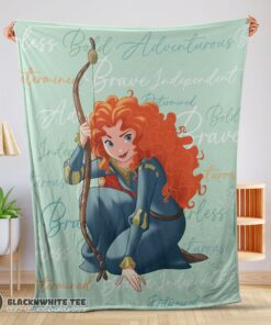 Premium Top Disney Brave Merida Princess Blanket Fleece