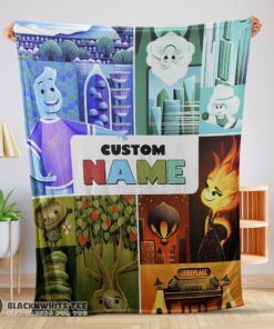 Premium Top Disney Cartoon Elemental Ember Wade Lutz Clod Blanket Fleece Customized Blanket