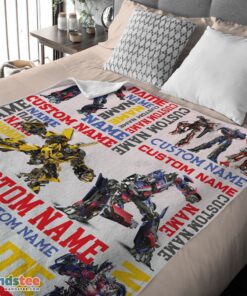 Premium Transformers Optimus Prime & Bumblebee Blanket Fleece Customized Blanket - Image 4
