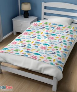 Premium Under The Sea Pattern Blanket Fleece Customized Blanket - Image 3