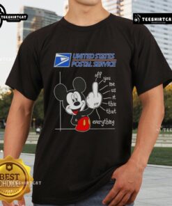 Premium USPS x Mickey Fluff Off T-Shirt featuring playful design that showcases fun typography and vibrant colors.