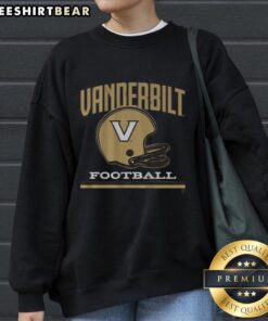 Premium Vanderbilt Football Vintage Helmet T-Shirt - Image 5