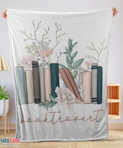 Premium Vintage Floral Book Lover Blanket Fleece