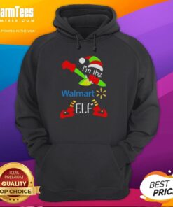 Alt Text: Premium Walmart I'm The Elf Dabbing Merry Christmas Hoodie featuring a festive design perfect for holiday celebrations.
