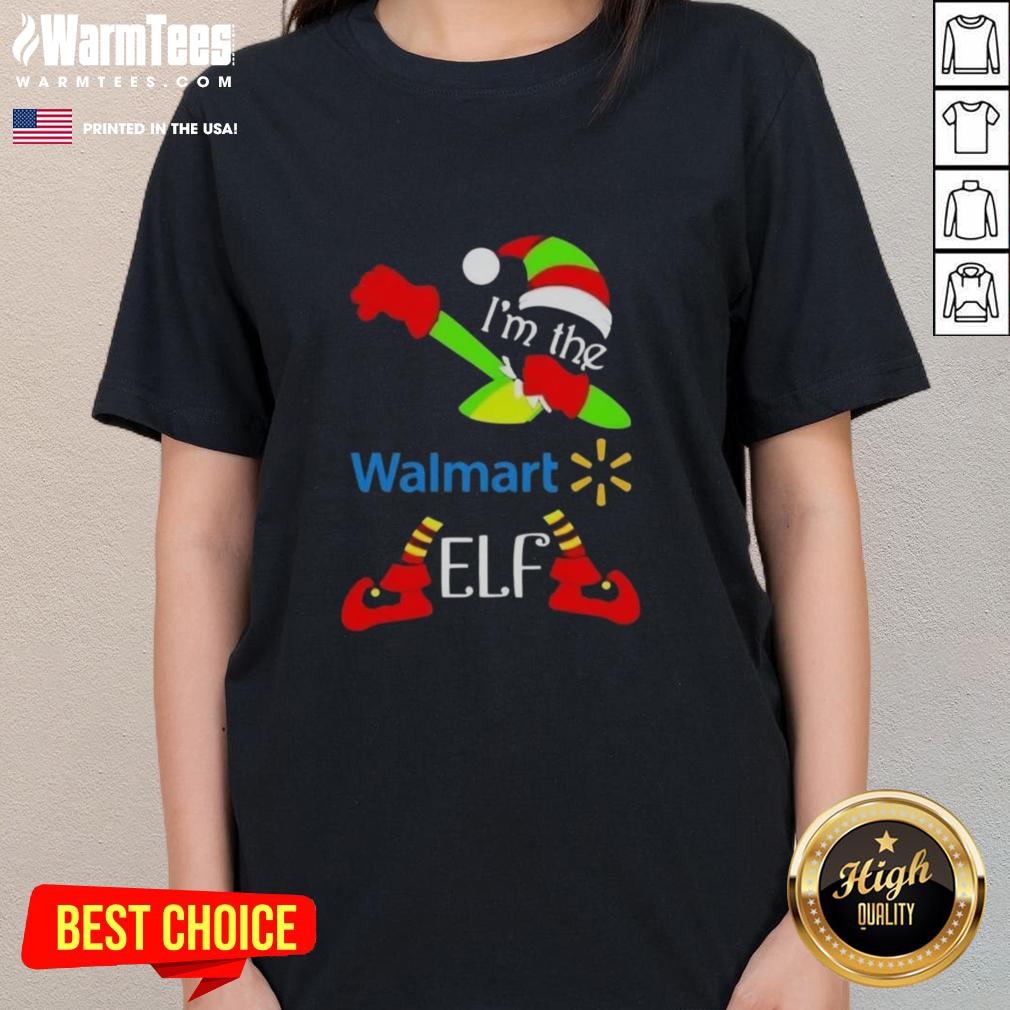 premium-walmart-im-the-elf-dabbing-merry-christmas-ladies-tee Premium Walmart I'm the Elf Dabbing Merry Christmas Ladies Tee, festive design for holiday celebrations and Christmas cheer.