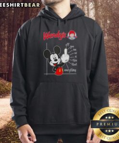 Premium Wendy's x Mickey Fluff Off You Me Us It This That Everything Hoodie in vibrant colors and stylish design.