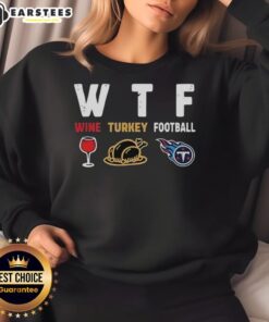 Premium wine sweatshirt featuring Tennessee Titans football design, perfect for Thanksgiving celebrations.
