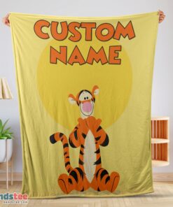 Premium Winnie The Pooh Tigger Blanket Fleece Customized Blanket