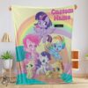 Pretty Cartoon My Little Pony Pony Life Friends Blanket Fleece Customized Blanket