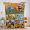 Pretty Cartoon Rolie Polie Olie Blanket Fleece Customized Blanket
