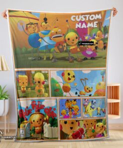 Pretty Cartoon Rolie Polie Olie Blanket Fleece Customized Blanket