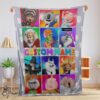 Pretty Cartoon Sing Character Blanket Fleece Customized Blanket