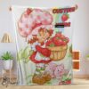 Pretty Cartoon Strawberry Shortcake Blanket Customize Blanket