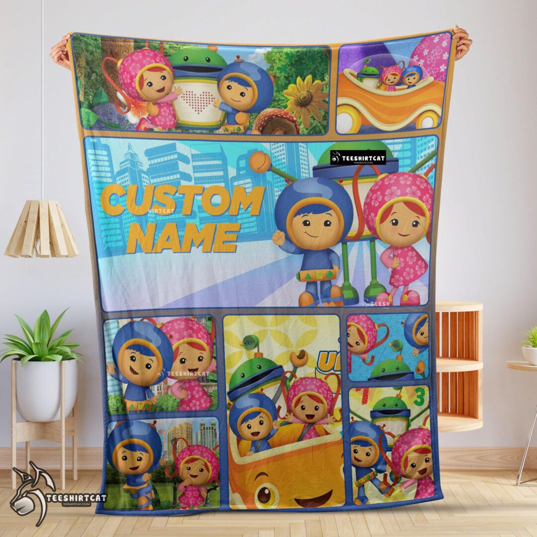 Pretty Cartoon Team Umizoomi Cute Blanket Fleece Customized Blanket