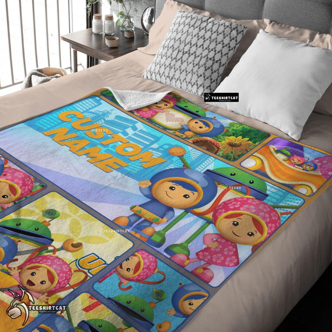 Pretty Cartoon Team Umizoomi Cute Blanket Fleece Customized Blanket