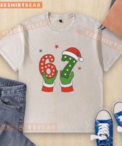 Pretty Christmas 67 Six Seven Santa Claus Hands T-Shirt - Image 6