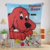 Pretty Clifford’s Puppy Days Emily Elizabeth Beach Blanket Fleece Customized Blanket