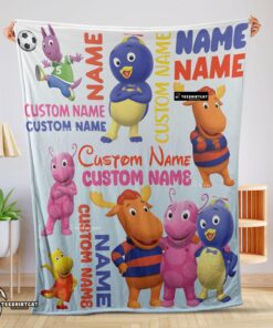 Pretty Cute Backyardigans Characters Blanket Fleece Customized Blanket