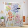 Happy Hot Cute Care Bears Friends Blanket Fleece Customized Blanket