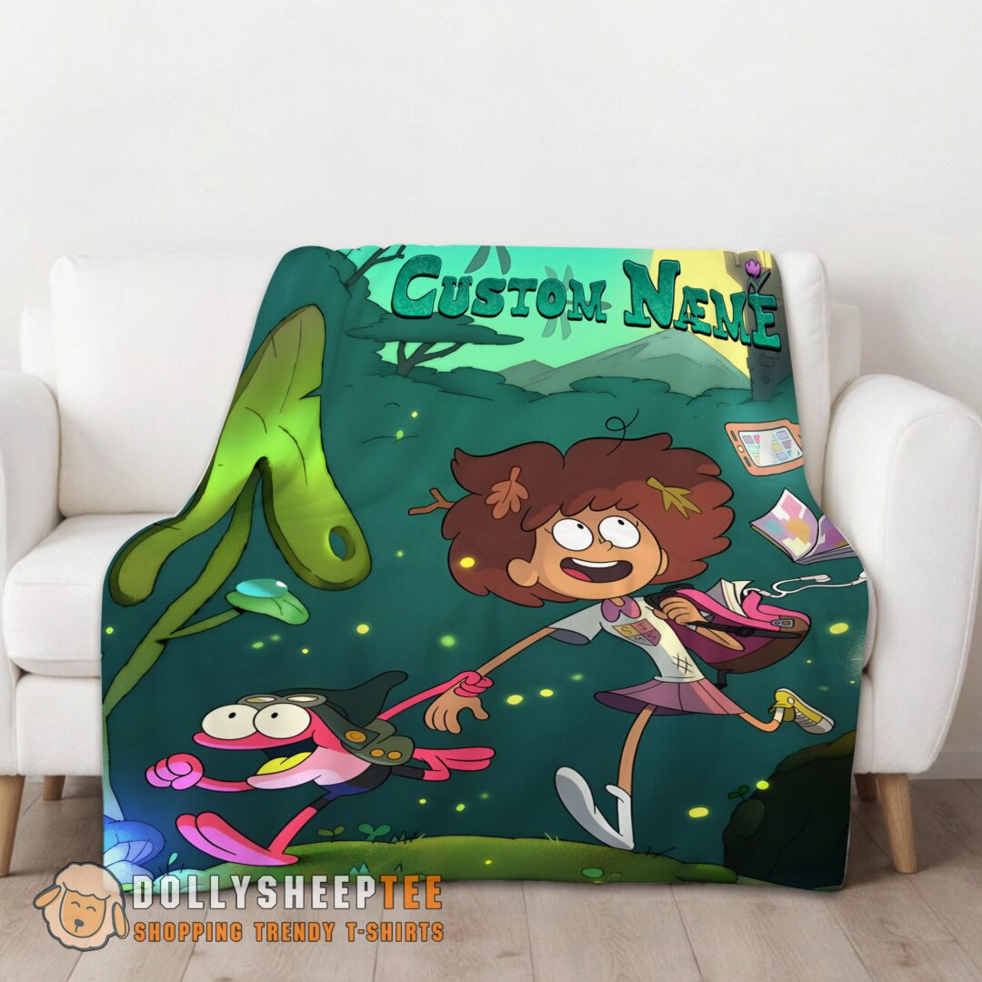 Pretty Cute Disney Amphibia Adventure Blanket Fleece Customized Blanket