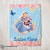 Pretty Cute Hot Disney Alice & The White Rabbit Alice In Wonderland Blanket Fleece Customized Blanket