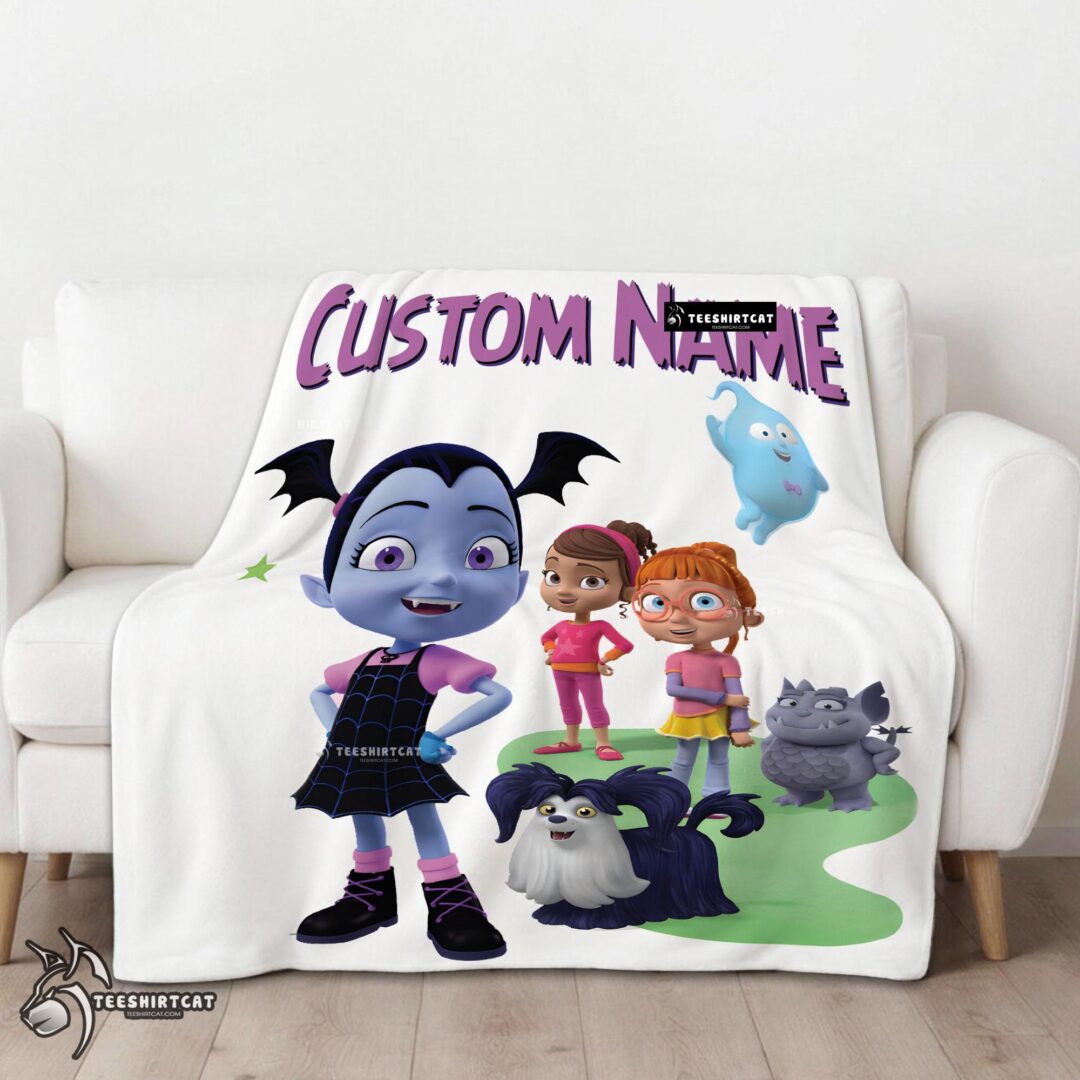 Pretty Cute Vampirina & Friends Blanket Fleece Customized Blanket