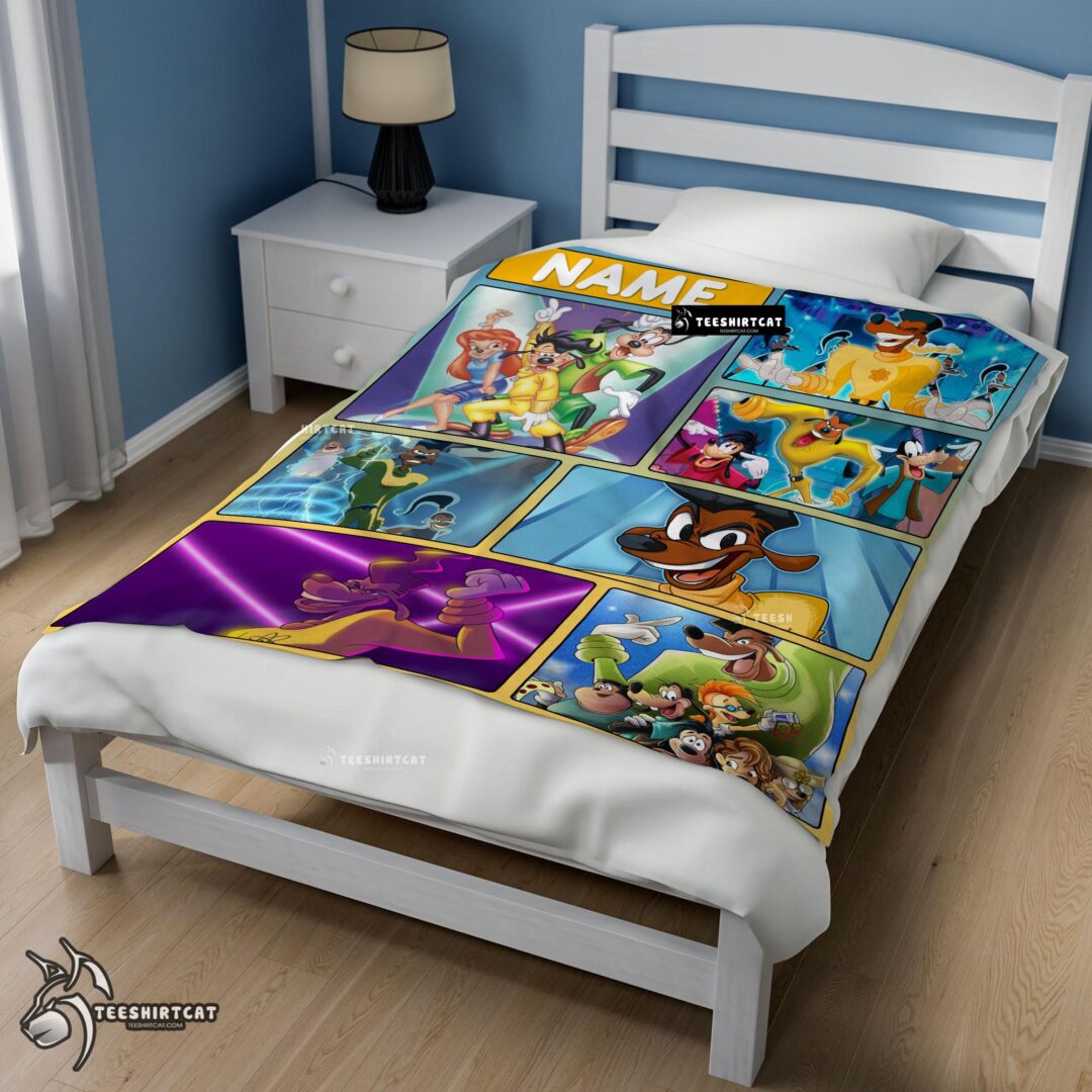 Pretty Disney A Goofy Movie Max Goof & Powerline Blanket Fleece Customized Blanket-mk-02