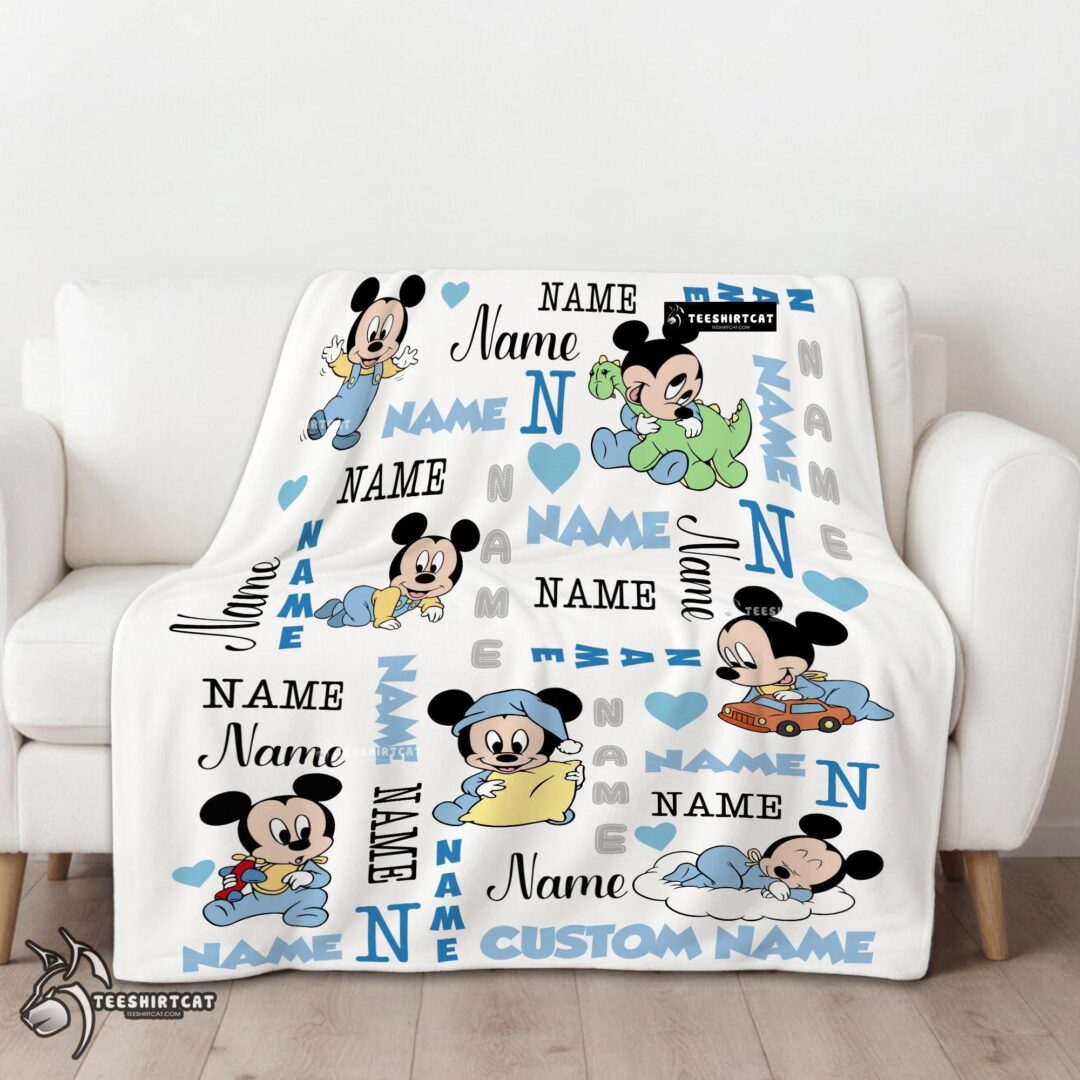 Pretty Disney Baby Mickey's Dreamland Blanket Fleece Customized Blanket