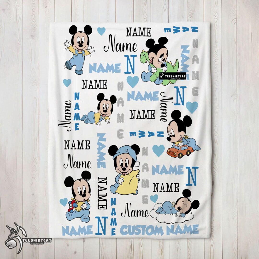 Pretty Disney Baby Mickey's Dreamland Blanket Fleece Customized Blanket