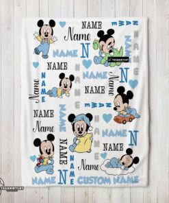 Pretty Disney Baby Mickey’s Dreamland Blanket Fleece Customized Blanket