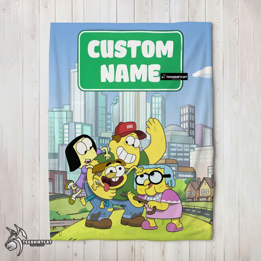 Pretty Disney Big City Greens Family Cartoon Blanket Fleece Customized Blanket