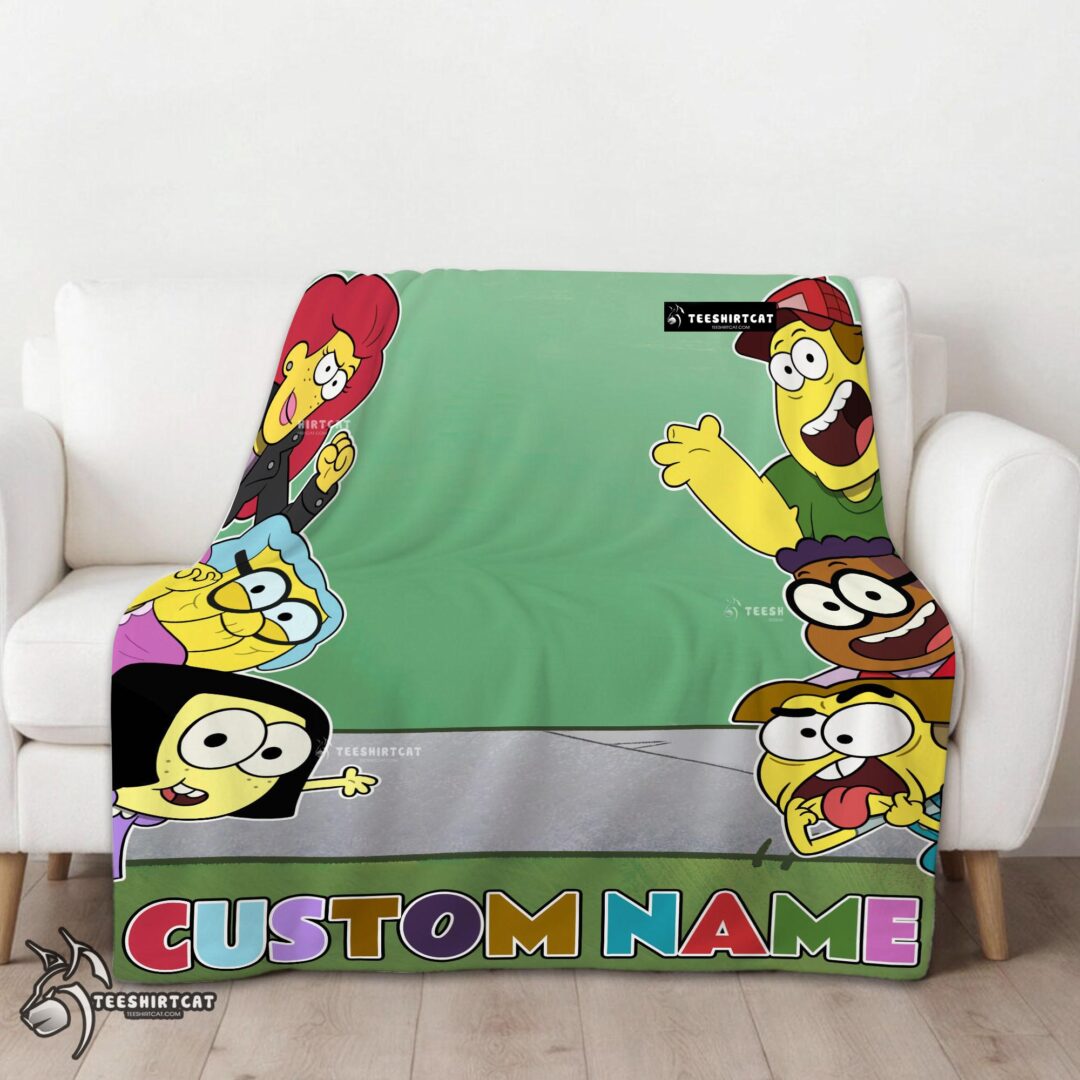 Pretty Disney Big City Greens Peeking Family Blanket Fleece Customized Blanket