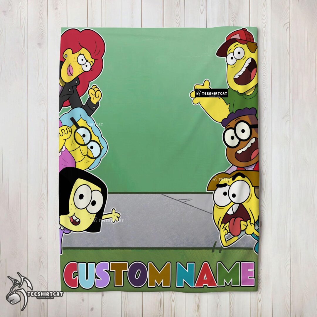 Pretty Disney Big City Greens Peeking Family Blanket Fleece Customized Blanket