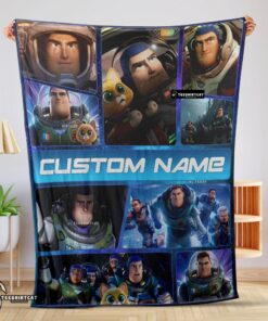 Pretty Disney Buzz Lightyear Collage Fleece Customized Blanket