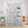 Pretty Disney Cartoon 101 Dalmatians Cute Blanket Fleece Customized Blanket