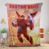 Pretty Disney Cartoon Big Hero 6 Red Baymax Blanket