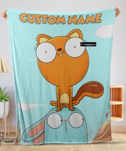 Pretty Disney Cartoon Kiff Blanket Fleece Customized Blanket