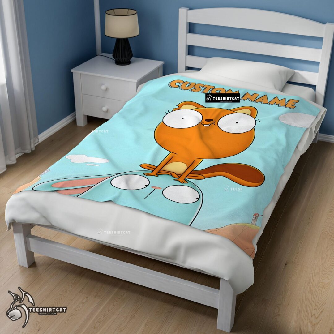 Pretty Disney Cartoon Kiff Blanket Fleece Customized Blanket