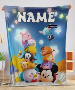 Pretty Disney Cartoon Mickey And Friends Cute Blanket Fleece Customized Blanket