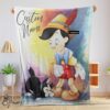 Pretty Disney Cartoon Pinocchio Blanket Fleece Customized Blanket