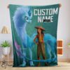 Pretty Disney Cartoon Retro Raya And The Last Dragon Blanket Fleece Customized Blanket