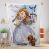 Pretty Disney Cartoon Sofia The First Sofia Princess Blanket Fleece Customized Blanket