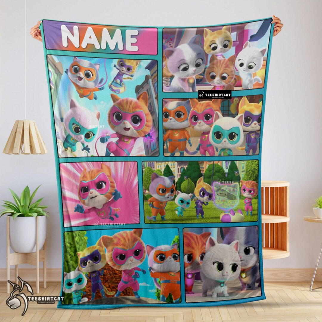 Pretty Disney Cartoon SuperKitties With Friends Blanket Fleece Customized Blanket-mk-01