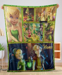 Pretty Disney Cartoon Tinker Bell Cute Blanket Fleece Customized Blanket