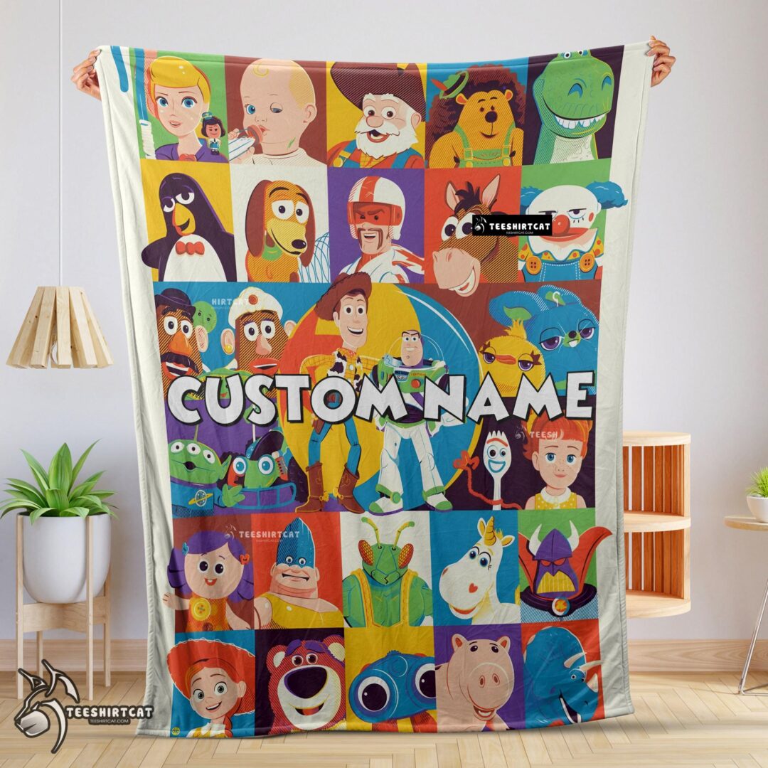 Pretty Disney Cartoon Toy Story Velveteen Cute Blanket Fleece Customized Blanket-mk-01